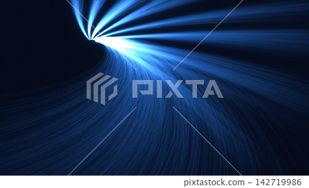 A gentle, elongated band of light converging at a single point; an abstract technology background. A gentle, elongated band of light converging at a single point; an abstract technology background. 142719986