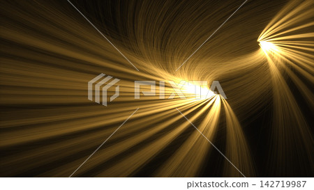 Two long, stretching bands of light against an abstract technological background. Two long, stretching bands of light against an abstract technological background. 142719987