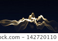 Particle waves, abstract light background 142720110