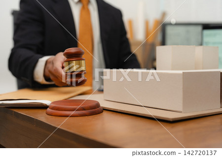 Concept of construction law, real estate development, renewable energy housing, and engineering collaboration. Concept of construction law, real estate development, renewable energy housing, and engineering collaboration. 142720137