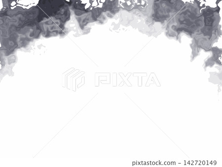 灰黑色水彩大理石邊框背景 灰黑色水彩大理石邊框背景 142720149