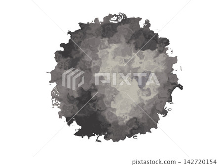 灰色水彩圓形畫框 灰色水彩圓形畫框 142720154