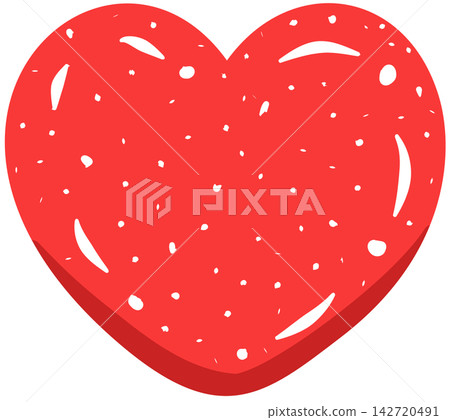 Red Heart Gummy Sweet Candy Vector Red Heart Gummy Sweet Candy Vector 142720491