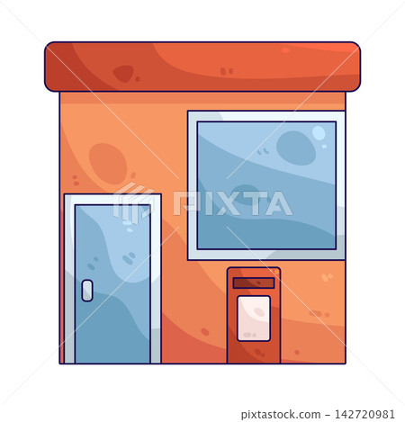 Illustration of Postal Office Illustration of Postal Office 142720981