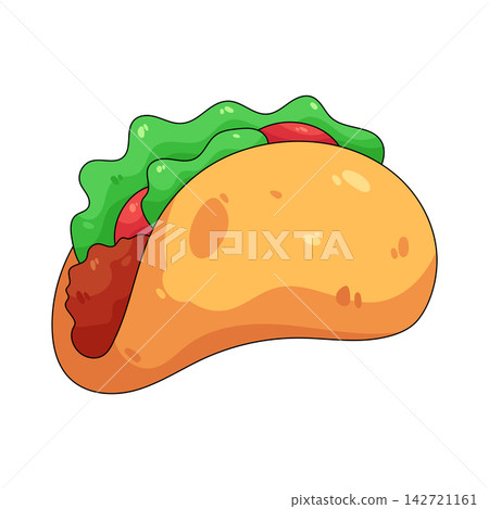 Illustration of taco Illustration of taco 142721161