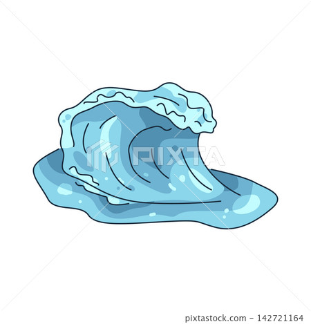 Illustration of ocean wave Illustration of ocean wave 142721164