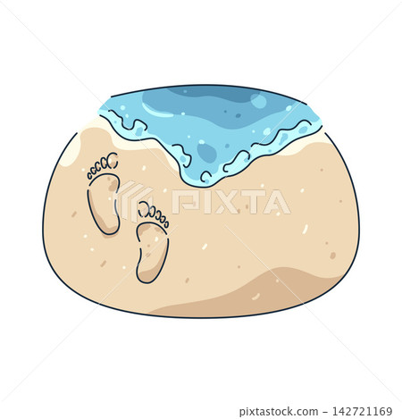 Illustration of footprints Illustration of footprints 142721169
