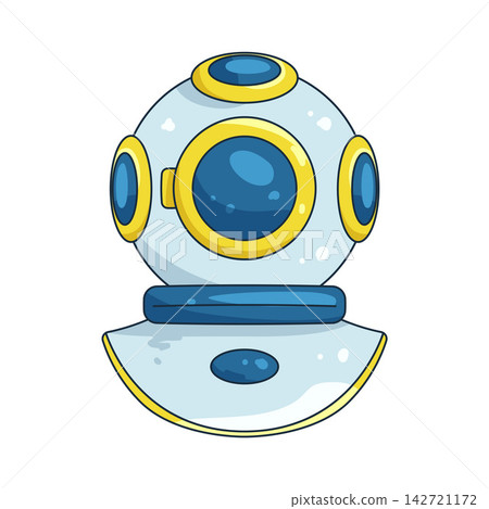 Illustration of diving helmet Illustration of diving helmet 142721172