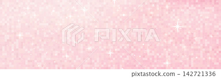 Pink pixel surface, luxurious mosaic, elegant satin finish with sparkling light, perfect chic wallpaper for sophisticated interiors. Abstract vector bg illustration. Pink pixel surface, luxurious mosaic, elegant satin finish with sparkling light, perfect chic wallpaper for sophisticated interiors. Abstract vector bg illustration. 142721336