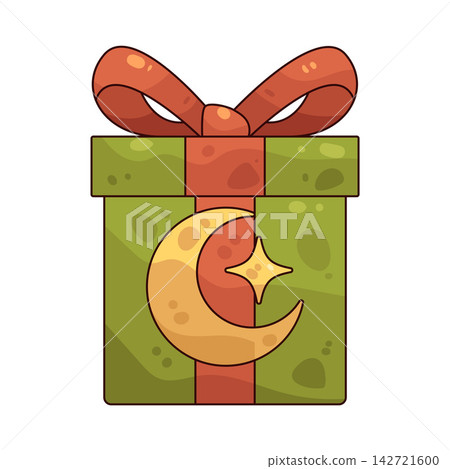 Illustration of Eid Gift Box Illustration of Eid Gift Box 142721600