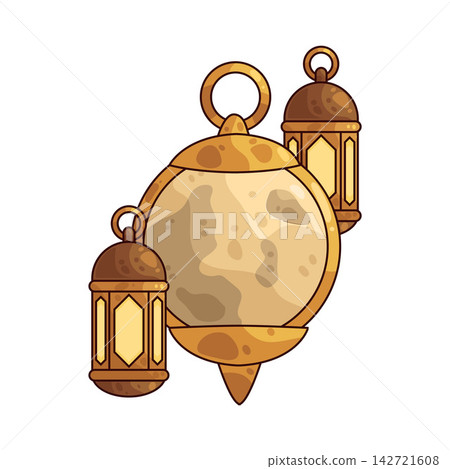 Illustration of Moon Lantern Illustration of Moon Lantern 142721608