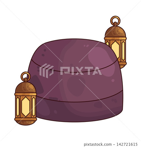 Illustration of Prayer Cap Illustration of Prayer Cap 142721615