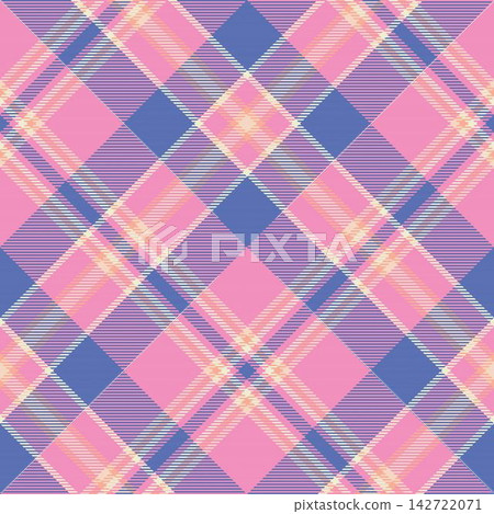 Diagonal Pink Purple Plaid Tartan Seamless Pattern Design for fashion and home textiles Diagonal Pink Purple Plaid Tartan Seamless Pattern Design for fashion and home textiles 142722071