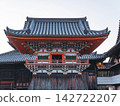 日本兵庫縣加西市酒見寺鐘樓彩繪托架斗拱與特寫 142722207