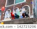 birds with human heads by mural wall at Gamcheon Village, Busan 142723206