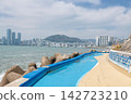 Coastal path of Jeoryeong trail under Huinnyeoul Village, Busan 142723210