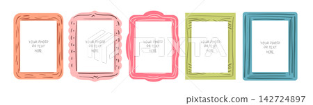 Photo Frames Handdrawn Photo Frames Handdrawn 142724897