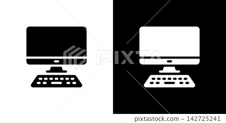 電腦和鍵盤圖示（桌上型電腦） 142725241