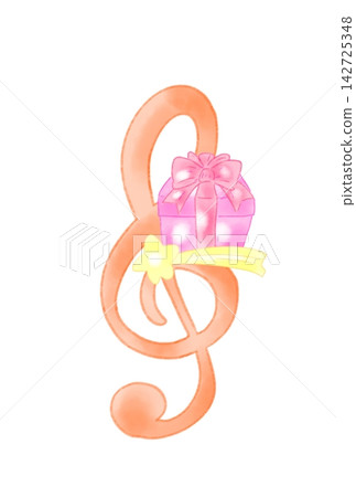 Musical notes with cute presents Musical notes with cute presents 142725348