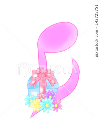 Cute musical notes with presents Cute musical notes with presents 142725751