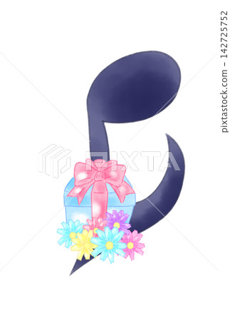Cute musical notes with presents Cute musical notes with presents 142725752