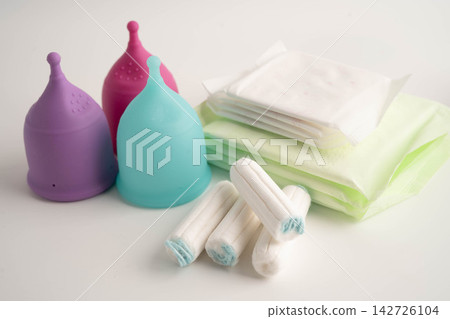 Sanitary hygiene set for women menstrual period cycle protection. Sanitary hygiene set for women menstrual period cycle protection. 142726104