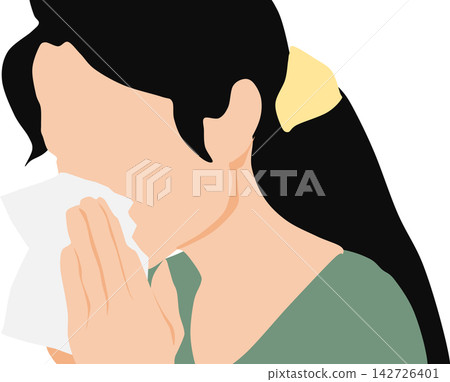 Illustration of hay fever Illustration of hay fever 142726401