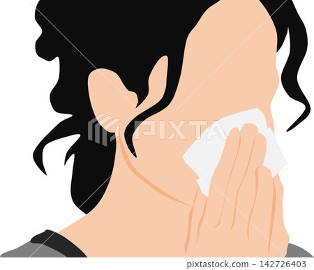 Illustration of hay fever Illustration of hay fever 142726403