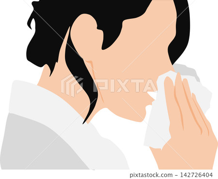 Illustration of hay fever Illustration of hay fever 142726404