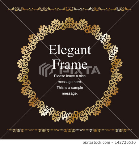 Luxury and elegant frame set, decorative borders, ornamental design, elegant details, gold Luxury and elegant frame set, decorative borders, ornamental design, elegant details, gold 142726530