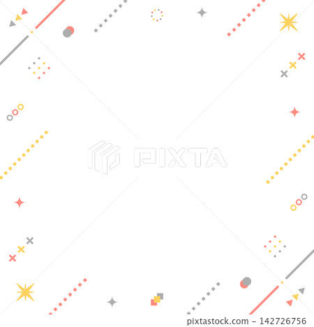 Pop design background, decorative frame, square size Pop design background, decorative frame, square size 142726756