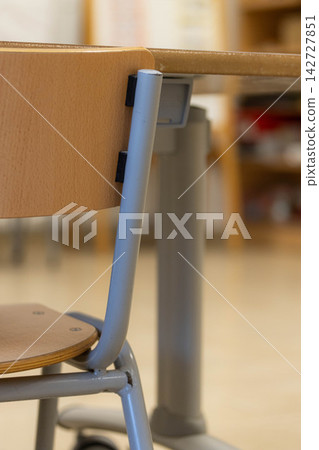 Close-up of School Chair and Desk in Classroom Close-up of School Chair and Desk in Classroom 142727851