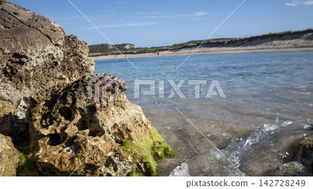 beautiful tropical sea ocean with blue sky beautiful tropical sea ocean with blue sky 142728249