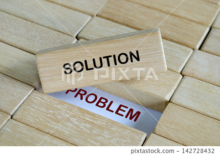 Wooden blocks representing structured problem solving and finding effective solutions Wooden blocks representing structured problem solving and finding effective solutions 142728432
