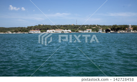 view of the sea and the island view of the sea and the island 142728458