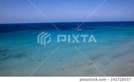 yacht on the sea yacht on the sea 142728537