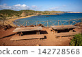 wooden bridge to the sea 142728568