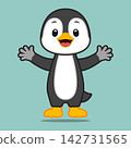 Vector image of a penguin 142731565