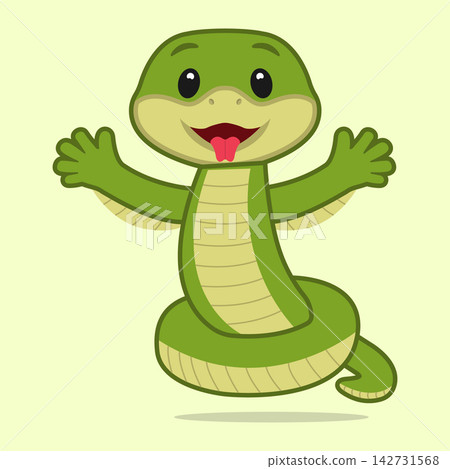 Vector image of a snake Vector image of a snake 142731568