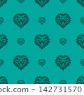 Vector pattern tribal lizard logo 142731570