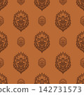 Vector pattern tribal parrot logo 142731573