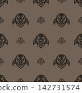 Vector pattern tribal penguin logo 142731574