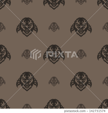 Vector pattern tribal penguin logo Vector pattern tribal penguin logo 142731574