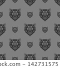 Vector pattern tribal pig logo 142731575