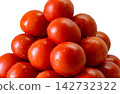 mixed fresh red whole tomatoes on the vine 142732322
