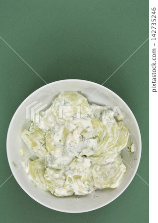 Cucumber Salad with Sour Cream, Dill and Garlic Cucumber Salad with Sour Cream, Dill and Garlic 142735246