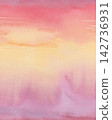 Soft pink peach and yellow watercolor abstract background 142736931
