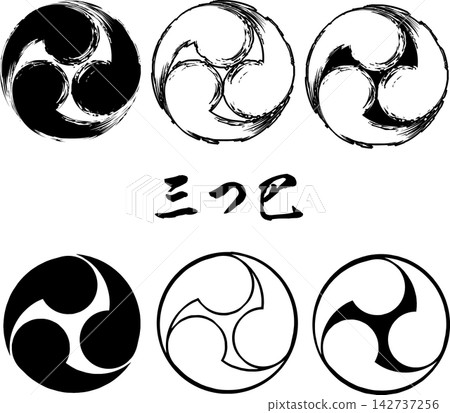 Various materials for the triple tomoe Various materials for the triple tomoe 142737256