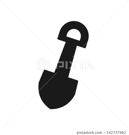 Silhouette icon of a trowel (gardening) Silhouette icon of a trowel (gardening) 142737962