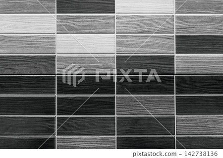 Samples wooden tiled texture material interior design mosaic background wood choice color grey dark 142738136